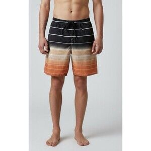 Board Shorts Men's 38 Swim Trunks striped Nonwe pocket casual beach vacation